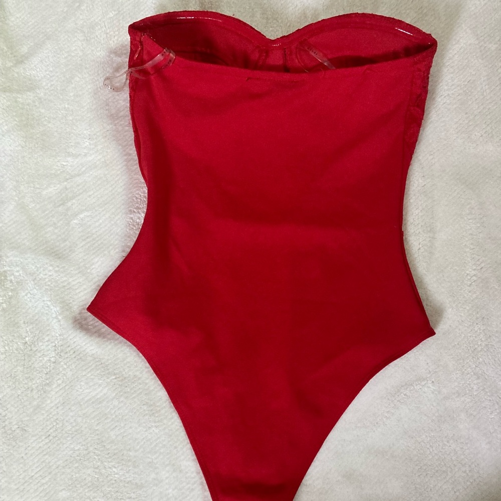 Red velvet bodysuit